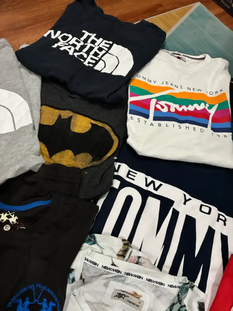 Lote 14 poleras de marcas variadas para hombre - 3