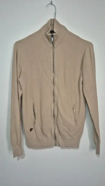 Suéter de punto beige para hombre New Man - miniatura 1