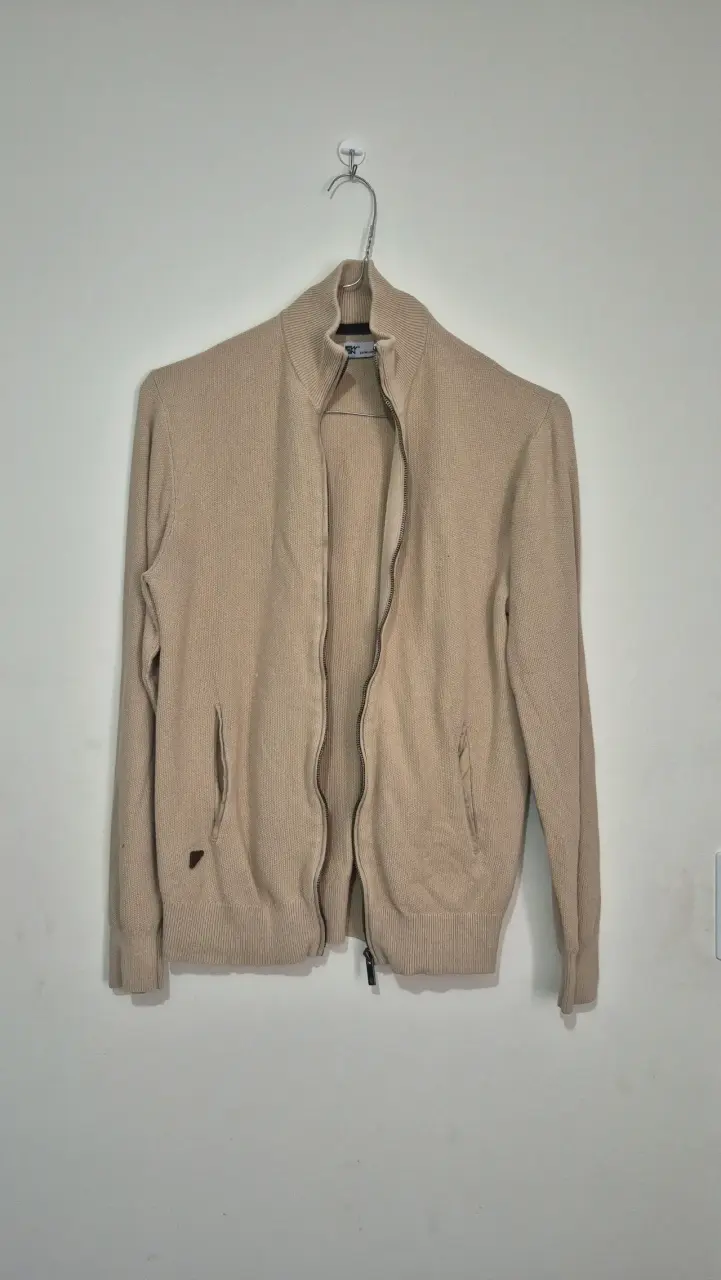 Suéter de punto beige para hombre New Man - 3