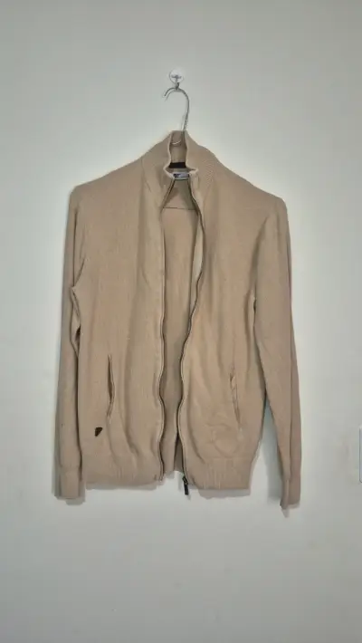Suéter de punto beige para hombre New Man - miniatura 3