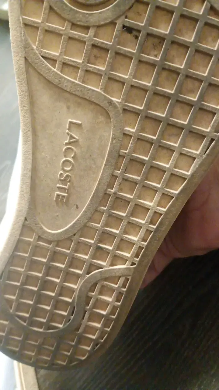 Zapatillas blancas Lacoste de cuero - 5