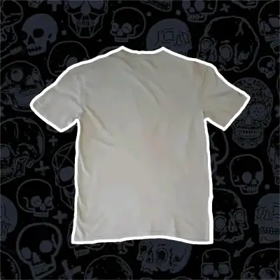 Polera gris Unisex de Algodón - miniatura 2