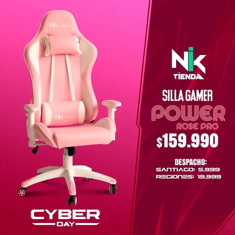 SOLO RETIRO Silla Rosa NIK Gamers - 2