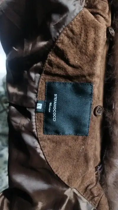 Chaqueta de gamuza cuero 100%Marron - miniatura 4