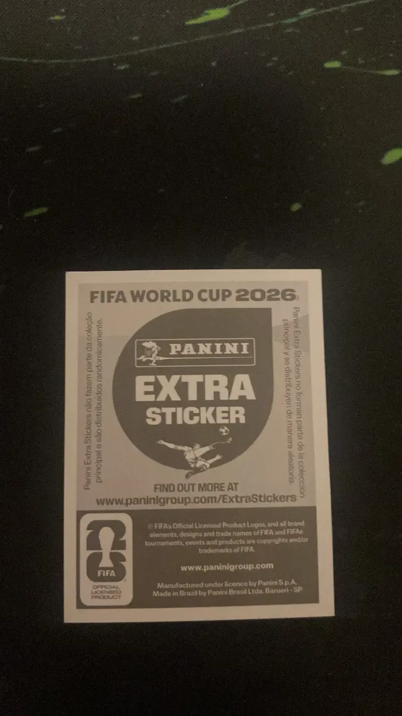 Lámina Oro Panini Extra Sticker Federico Valverde - 2