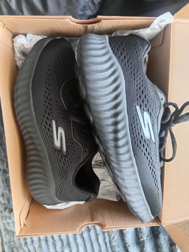 Zapatillas deportivas negras Skechers para hombre - 2