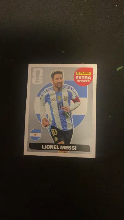 Lámina Plata Panini Extra Sticker Lionel Messi - miniatura 1