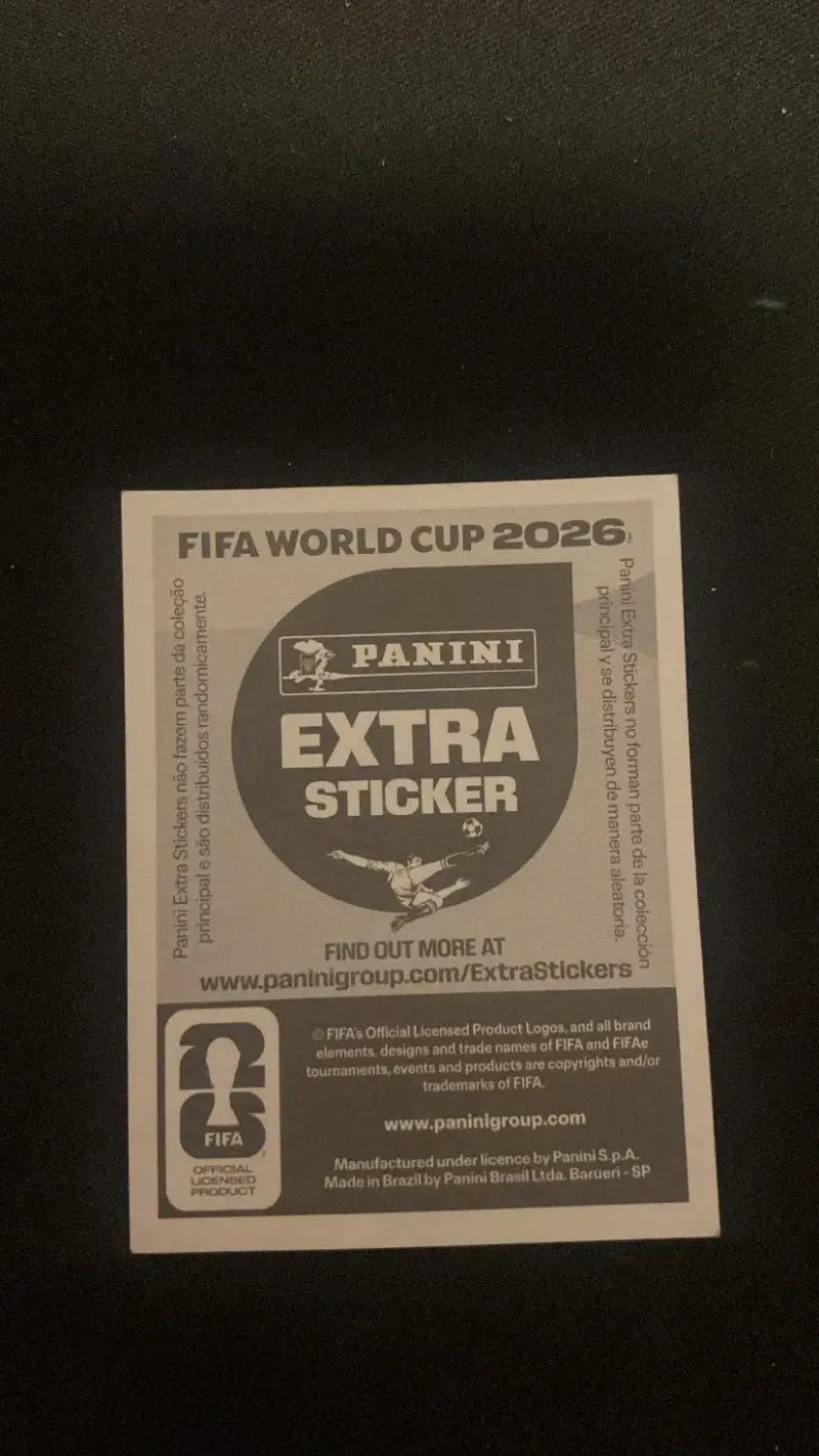 Lámina Plata Panini Extra Sticker Lionel Messi - 2