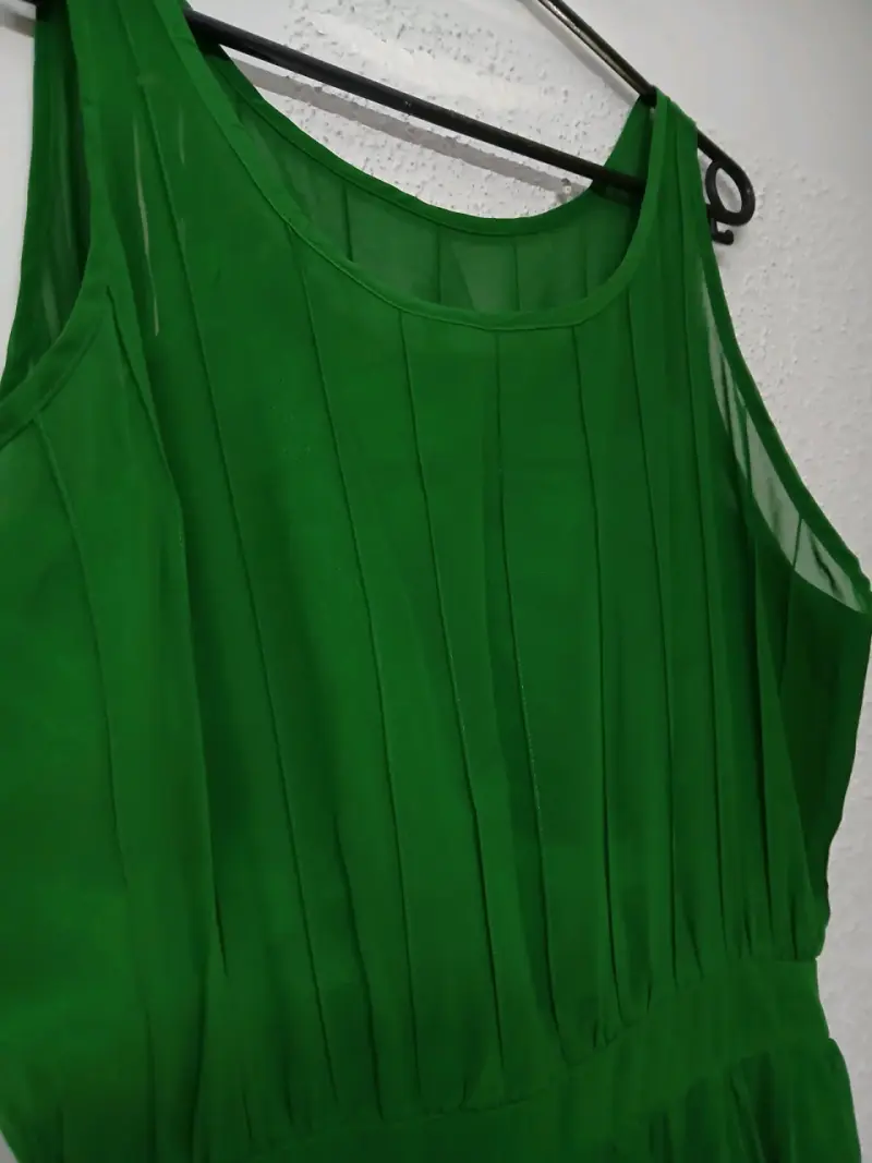 Vestido verde sin mangas T.A.G. talla L - 2