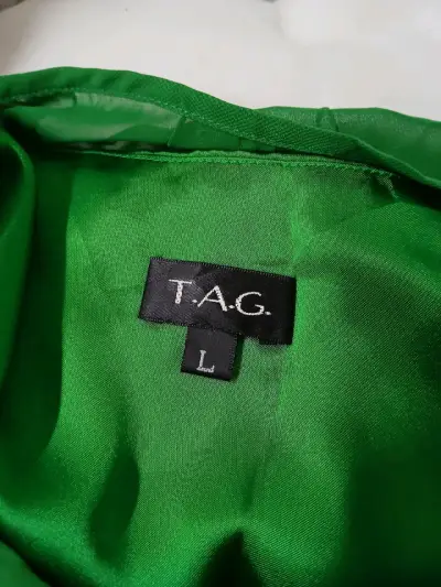 Vestido verde sin mangas T.A.G. talla L - miniatura 3