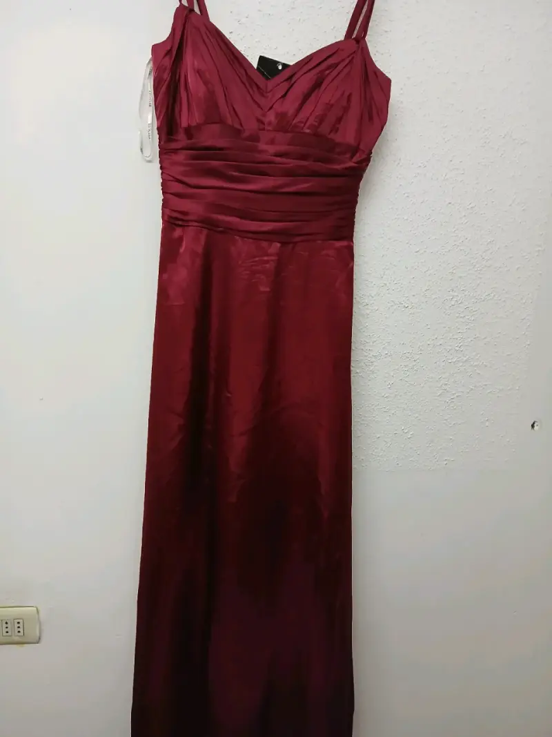 Vestido largo de fiesta rojo Belsøie - 1