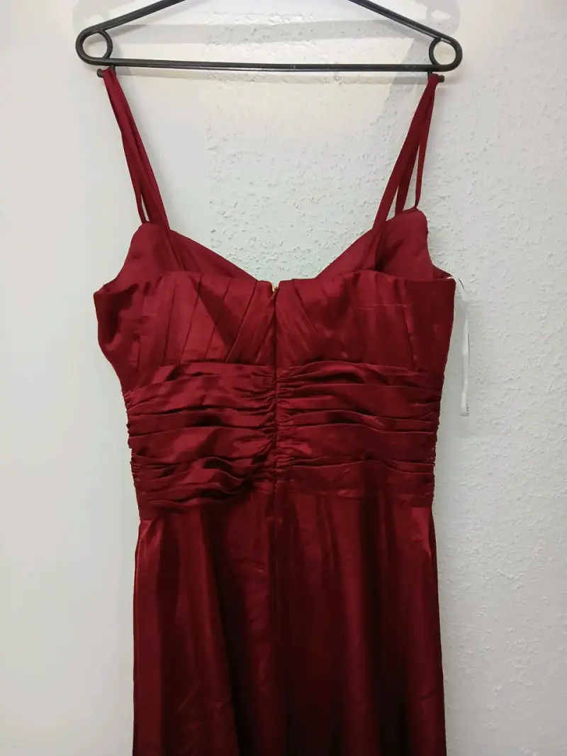 Vestido largo de fiesta rojo Belsøie - 3