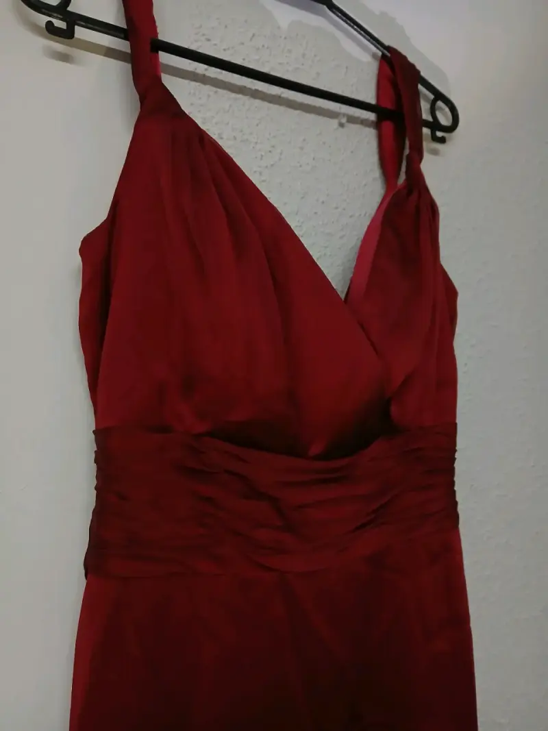 Vestido largo rojo elegante - 2