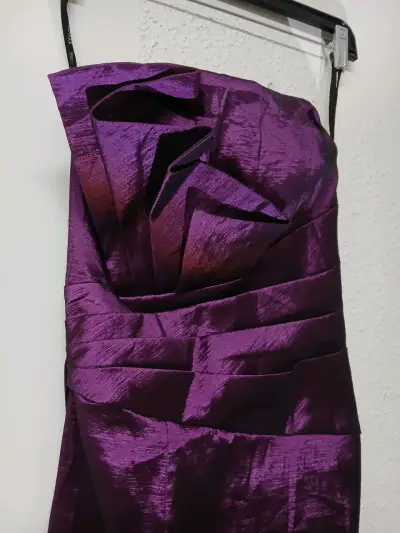 Vestido de fiesta morado Jessica McClintock - miniatura 2