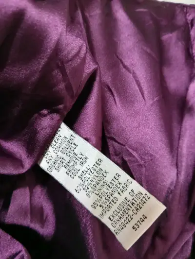 Vestido de fiesta morado Jessica McClintock - miniatura 4