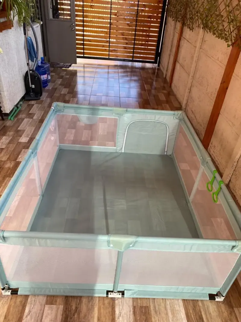 Corral de juegos para bebé color verde - 2