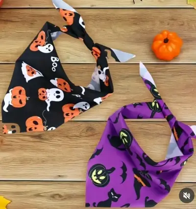 Pañuelos para mascotas con diseño de Halloween - miniatura 1