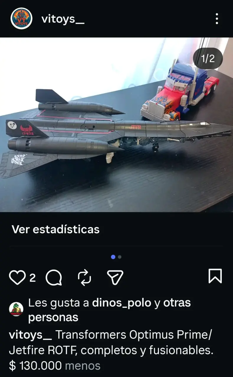 Transformers Optimus Prime y Jetfire ROTF fusionables - 1