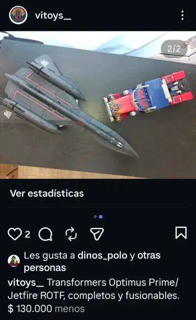 Transformers Optimus Prime y Jetfire ROTF fusionables - miniatura 2