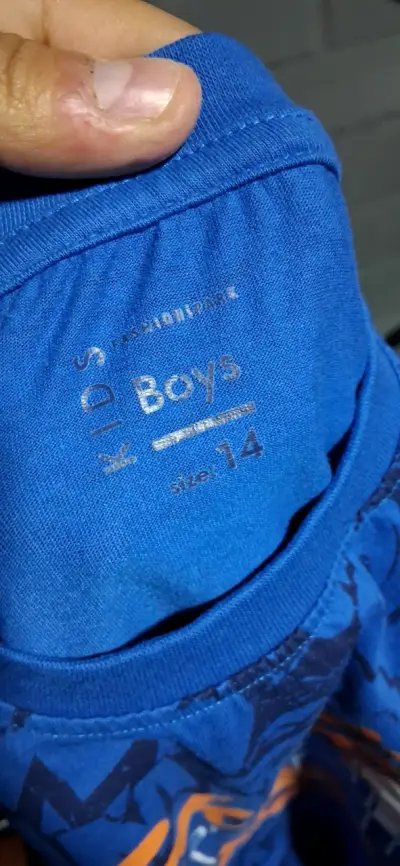 Polera azul estampada para niño talla 14 - miniatura 2
