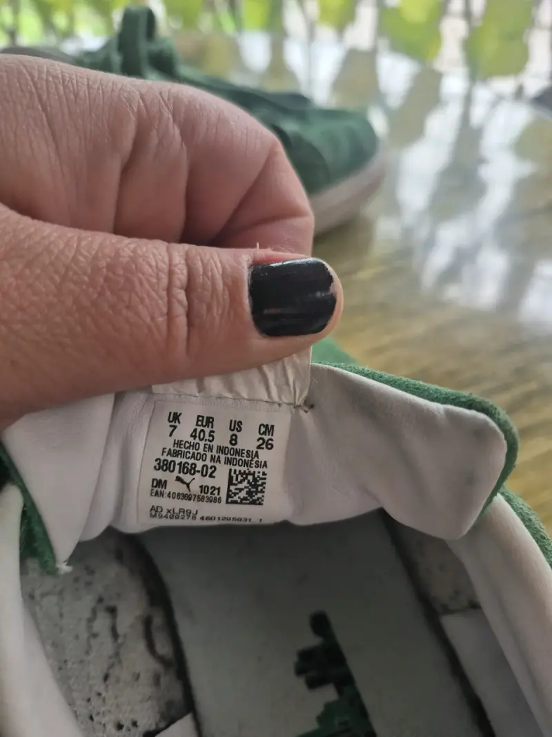 Zapatillas verdes de gamuza Puma Suede - 3