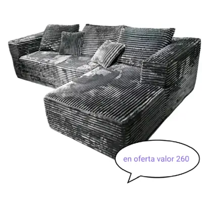 Sofá seccional moderno verde esmeralda - miniatura 2