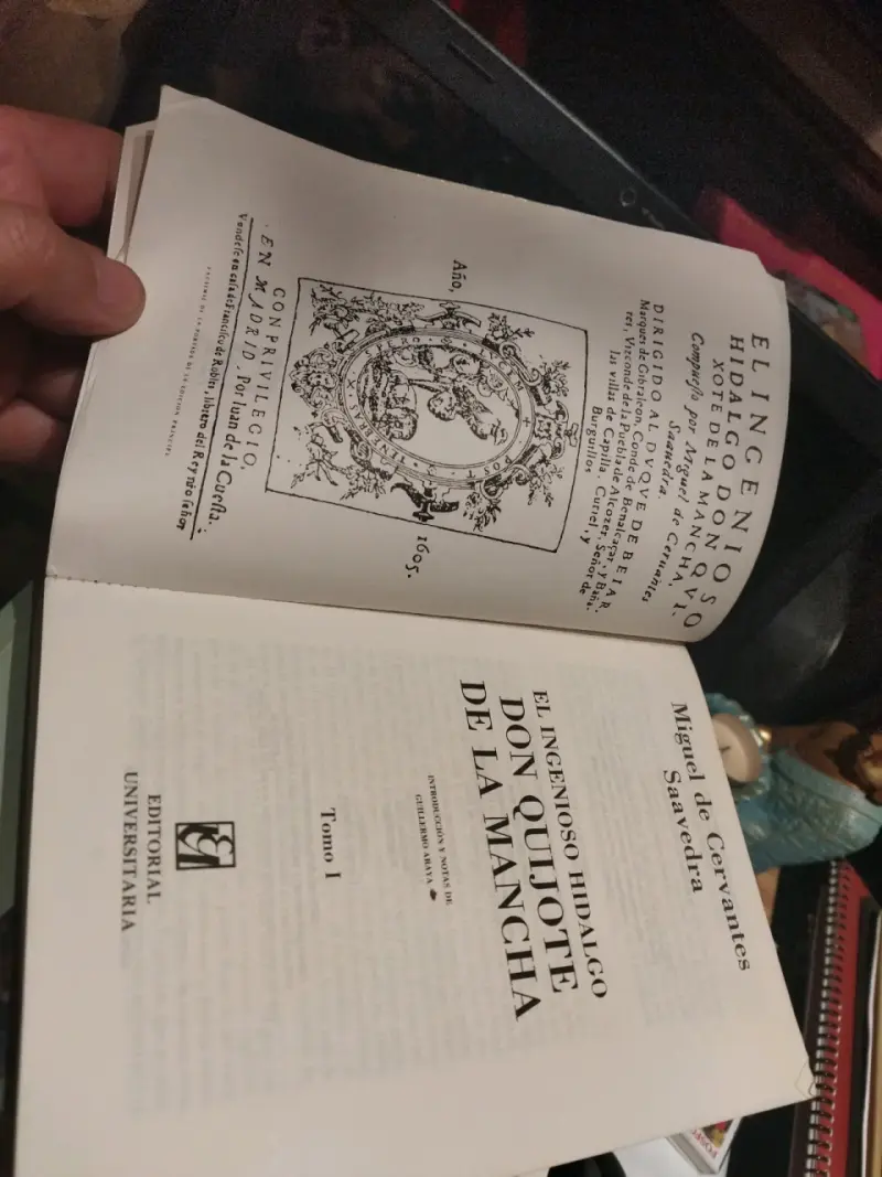Libro Don Quijote de la Mancha Tomo I Miguel de Cervantes - 3