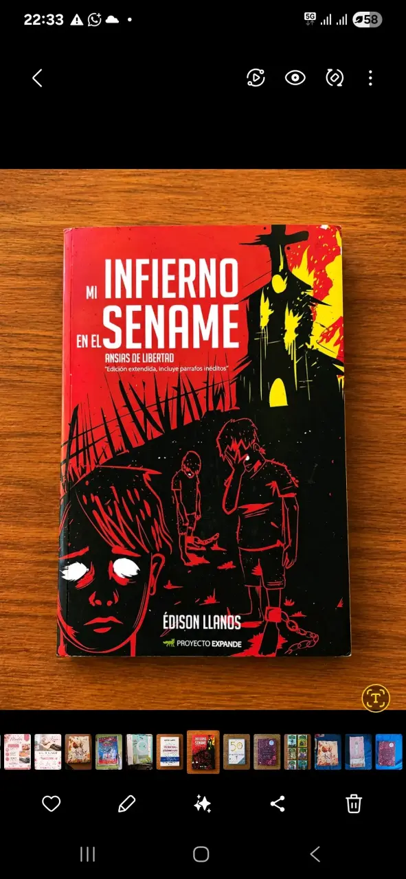 Libro 'Mi Infierno en el Sename' de Edison Llanos