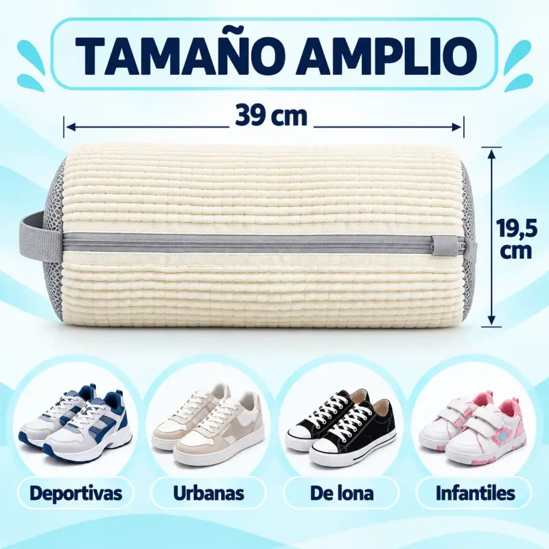 Bolsa de lavado para zapatillas con microfibra - 2
