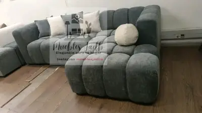 Living modular gris moderno y elegante - miniatura 1