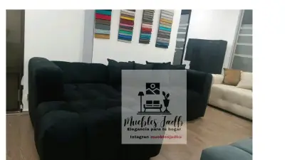 Living modular gris moderno y elegante - miniatura 2