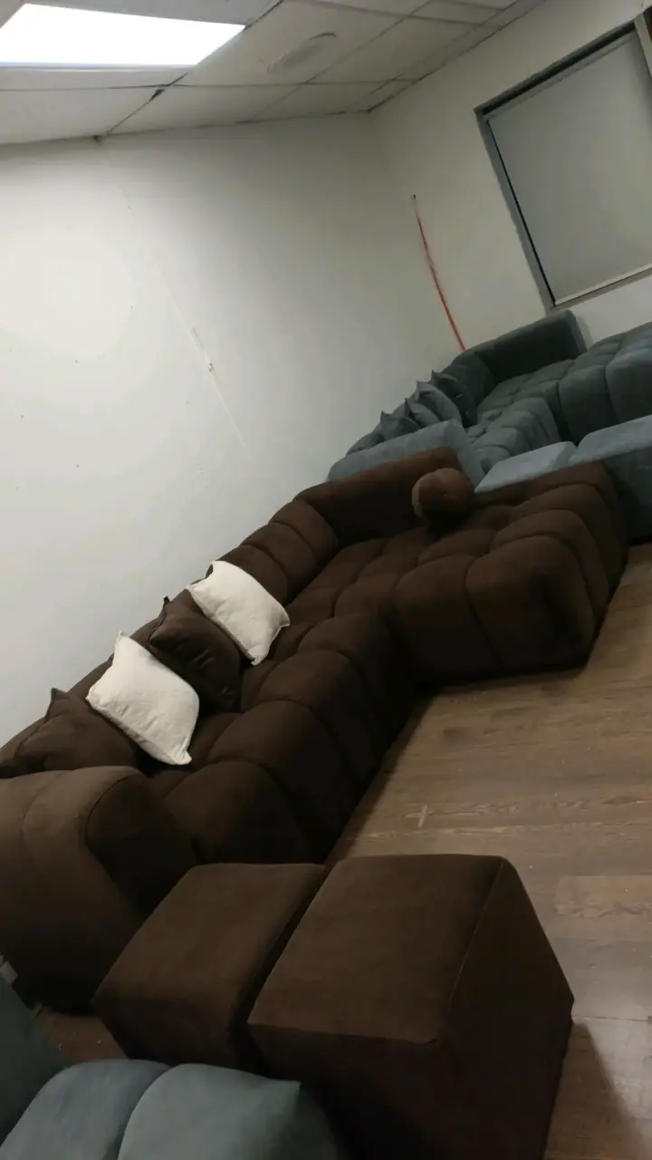 Living modular nube  seccional moderno beige - 5