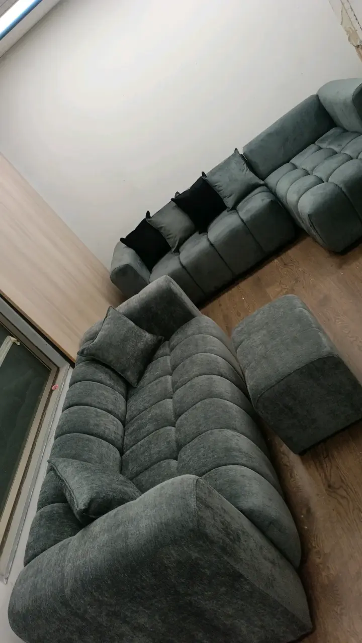 Living modular nube  seccional moderno beige - 6