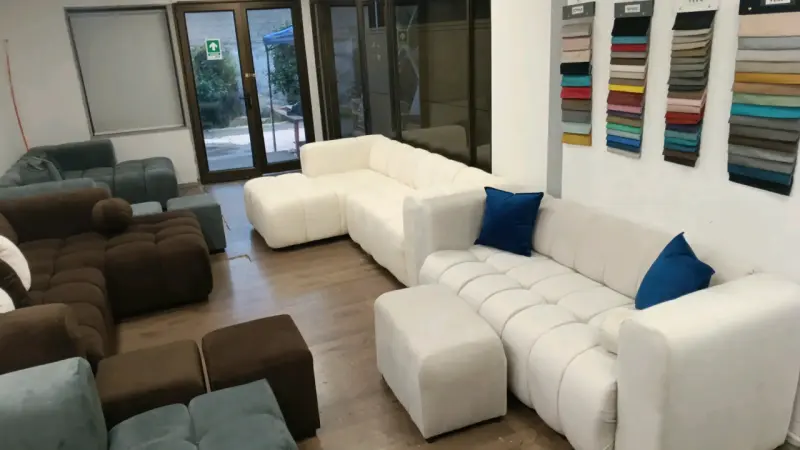 Living modular esquinero blanco moderno - 2