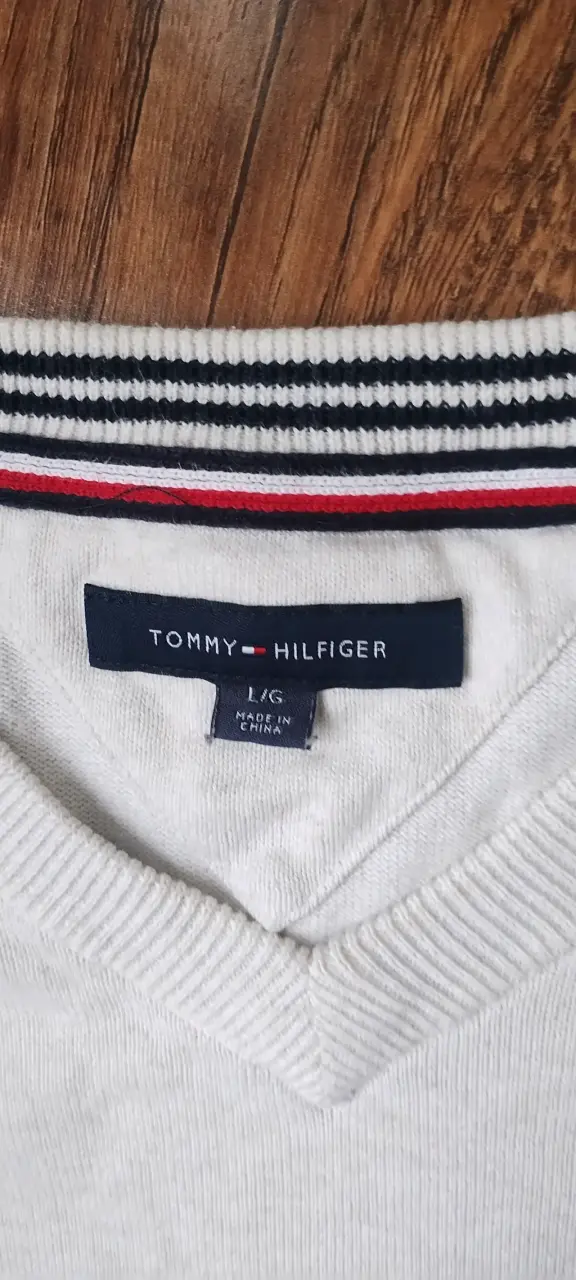 Suéter Tommy Hilfiger beige claro para hombre - 4