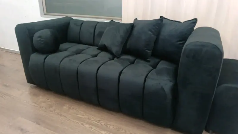 Sofá nube modular gris oscuro con cojines - 4