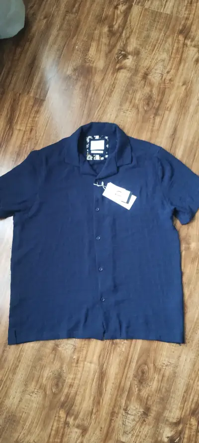 Camisa azul de hombre Cactus Man Ricky Singh - miniatura 1