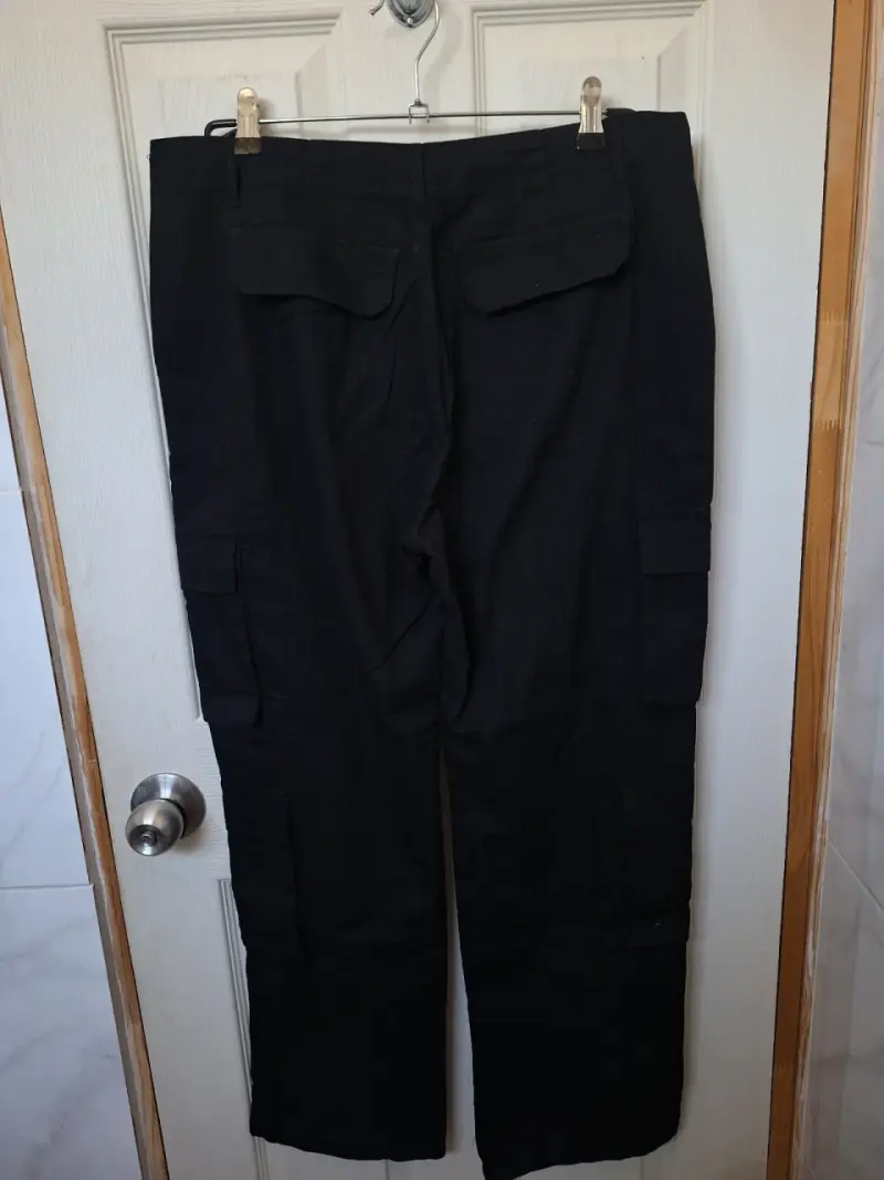 Pantalones cargo negros talla L - 2