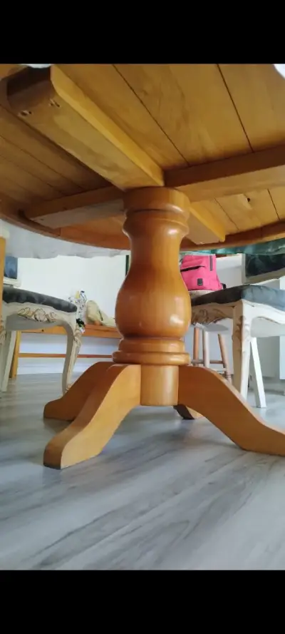 Mesa comedor grande 130 cm diámetro - miniatura 1