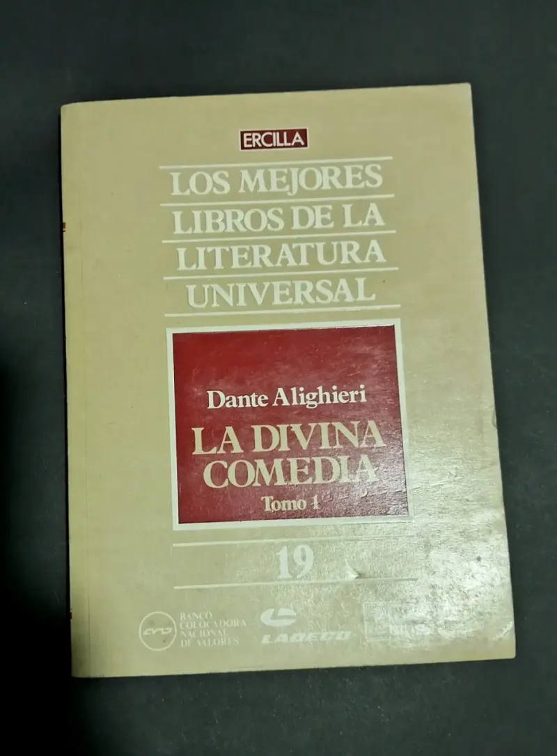 Libro La Divina Comedia Tomo 1 de Dante Alighieri