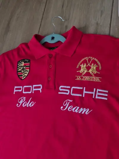 Polera Polo Roja La Martina Porsche - miniatura 2