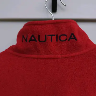 Polerón rojo con cierre medio Nautica - miniatura 4
