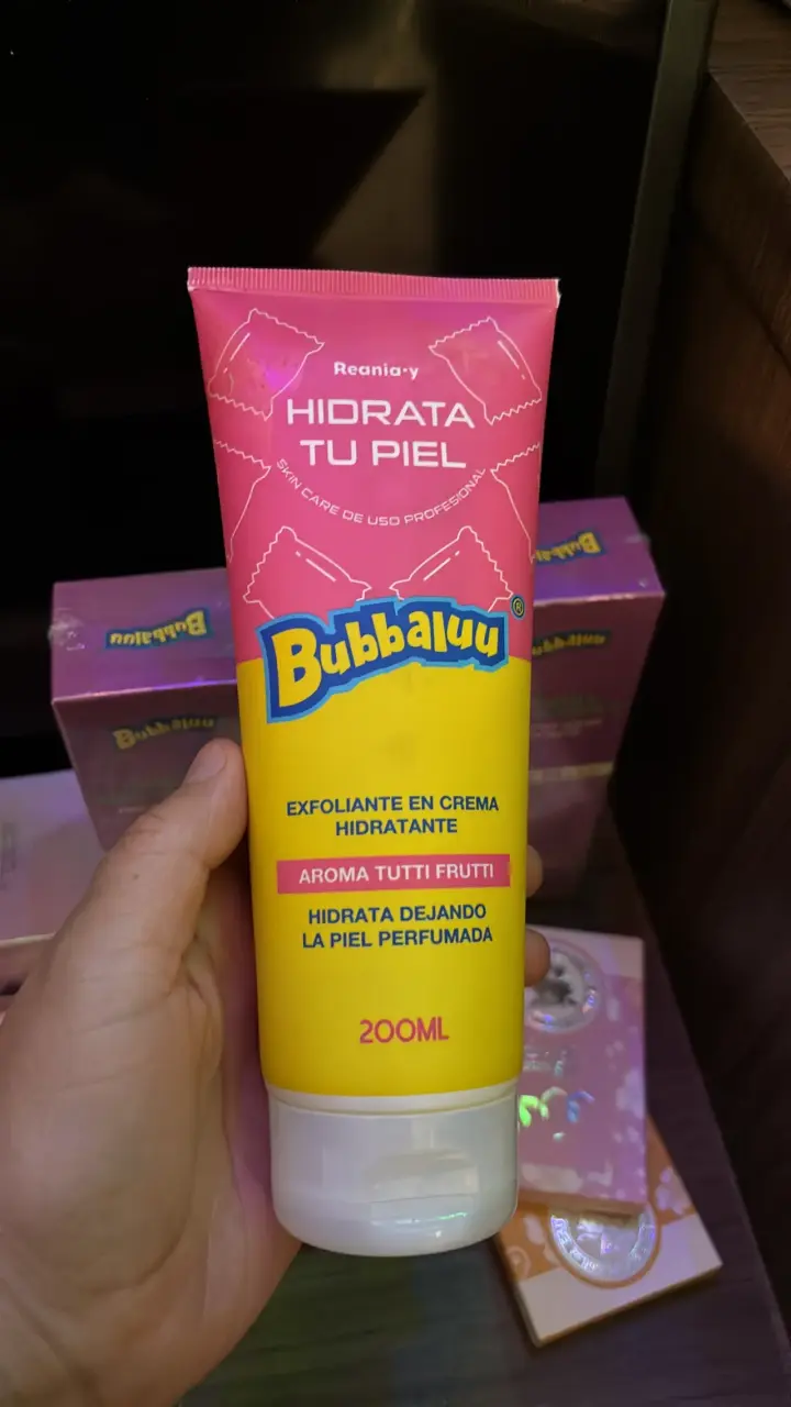 Crema exfoliante hidratante Bubbaluu Tutti Frutti