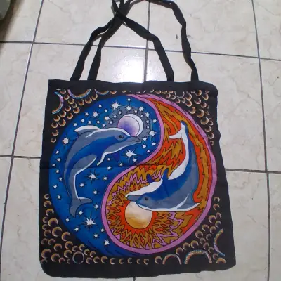 Bolsas de tela estampadas con diseño artístico - miniatura 3