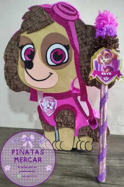 Piñata de personaje animado con diseño colorido - miniatura 3