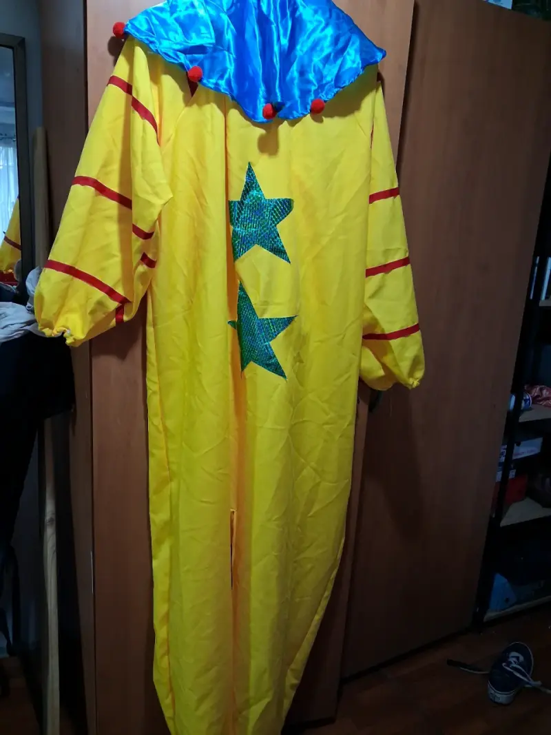 Disfraz de payaso colorido para adultos - 1