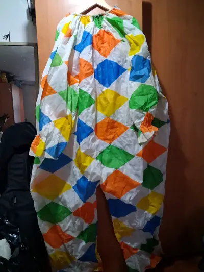 Disfraz de payaso colorido para adultos - miniatura 2