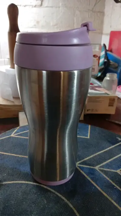 Vaso térmico Keep acero inoxidable tapa morada - miniatura 2