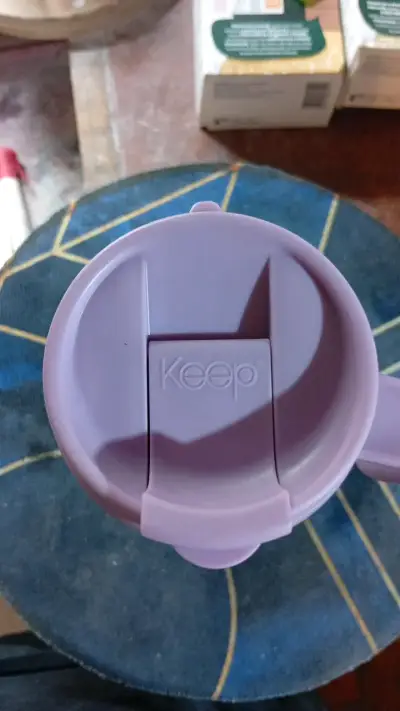 Vaso térmico Keep acero inoxidable tapa morada - miniatura 3