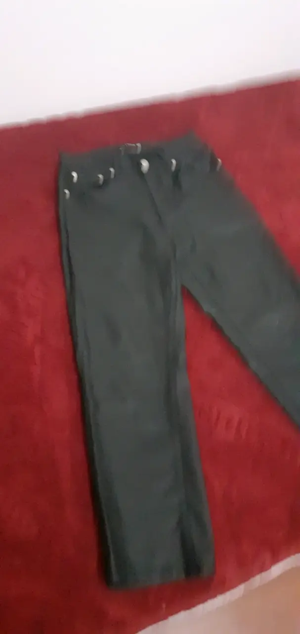Pantalones negros de mezclilla talla 40 - 2